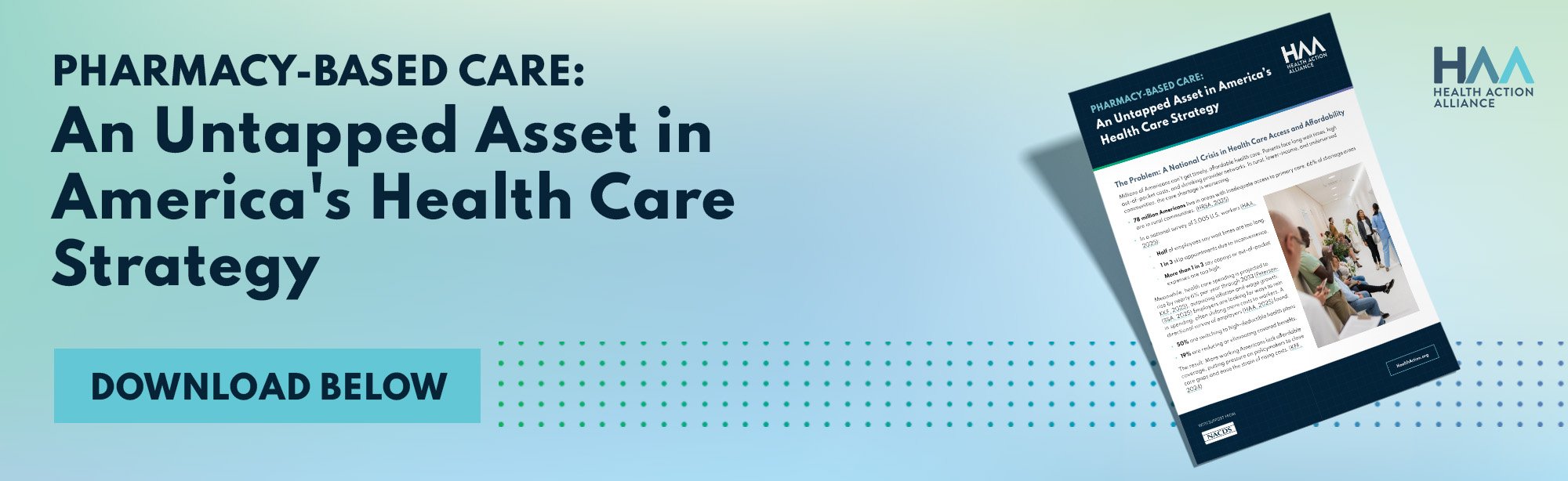 Pharmacy-Based Care: An Untapped Asset in America's Health Care Strategy