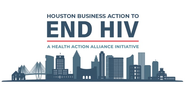 Houston Business Action Lockup with Skyline Houston Business Action Lockup with Skyline
