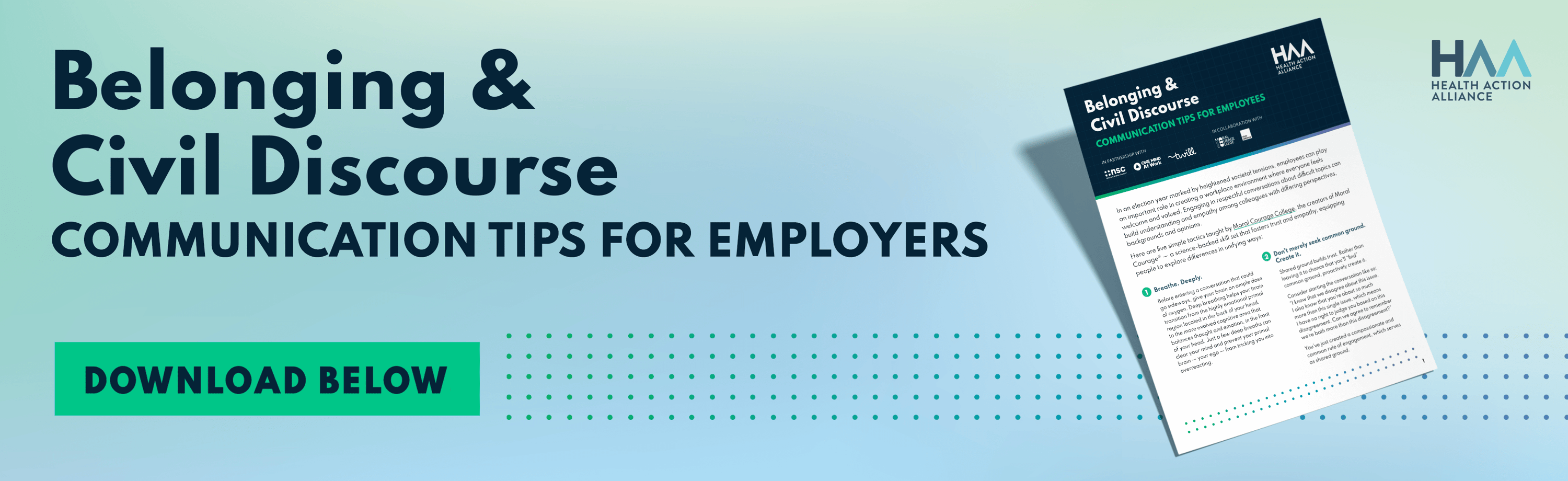 Civil Discourse Belonging & Civil Discourse: Communication Tips for Employees