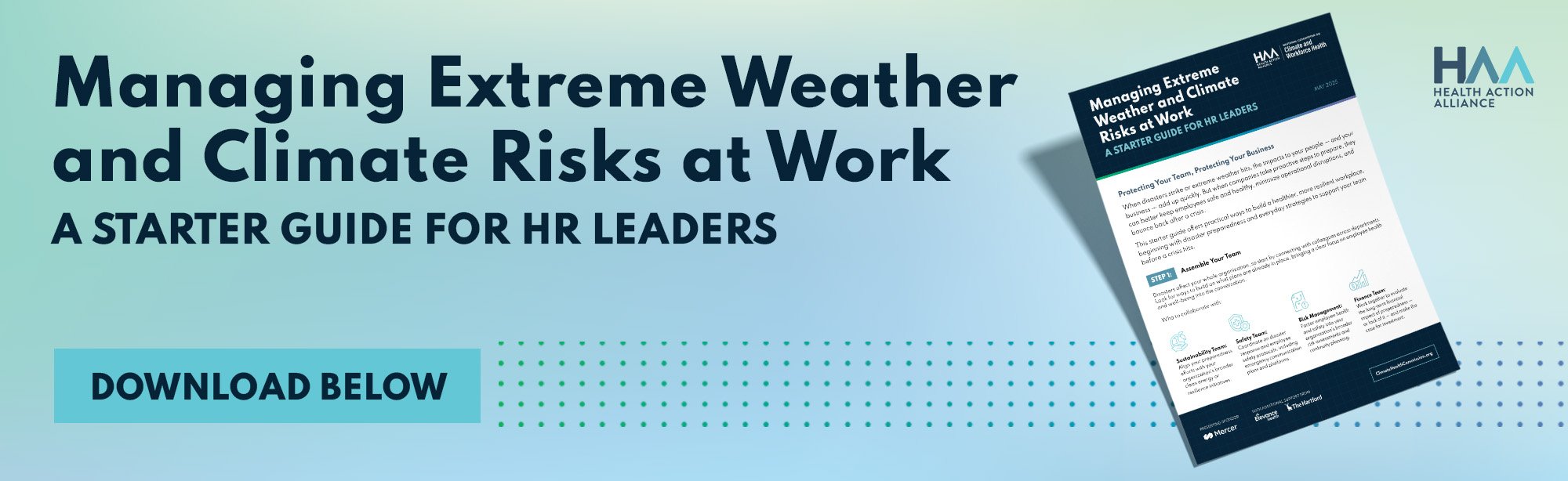 Managing Extreme Weather and Climate Risks at Work Managing Extreme Weather and Climate Risks at Work