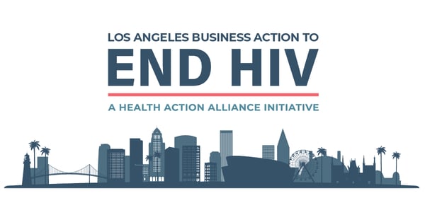 Los Angeles Business Action Lockup with Skyline Los Angeles Business Action Lockup with Skyline