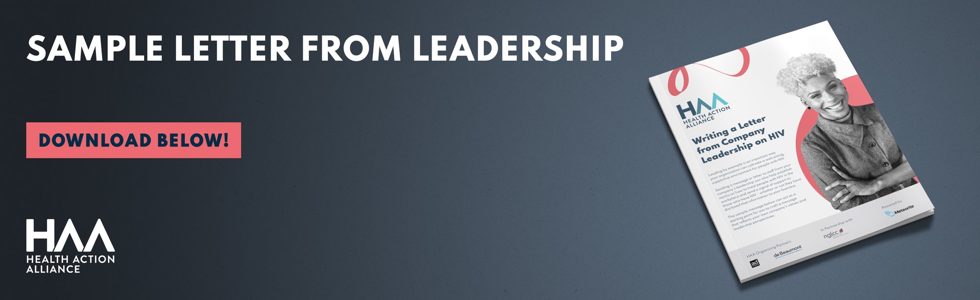 Sample Letter from Leadership Banner
