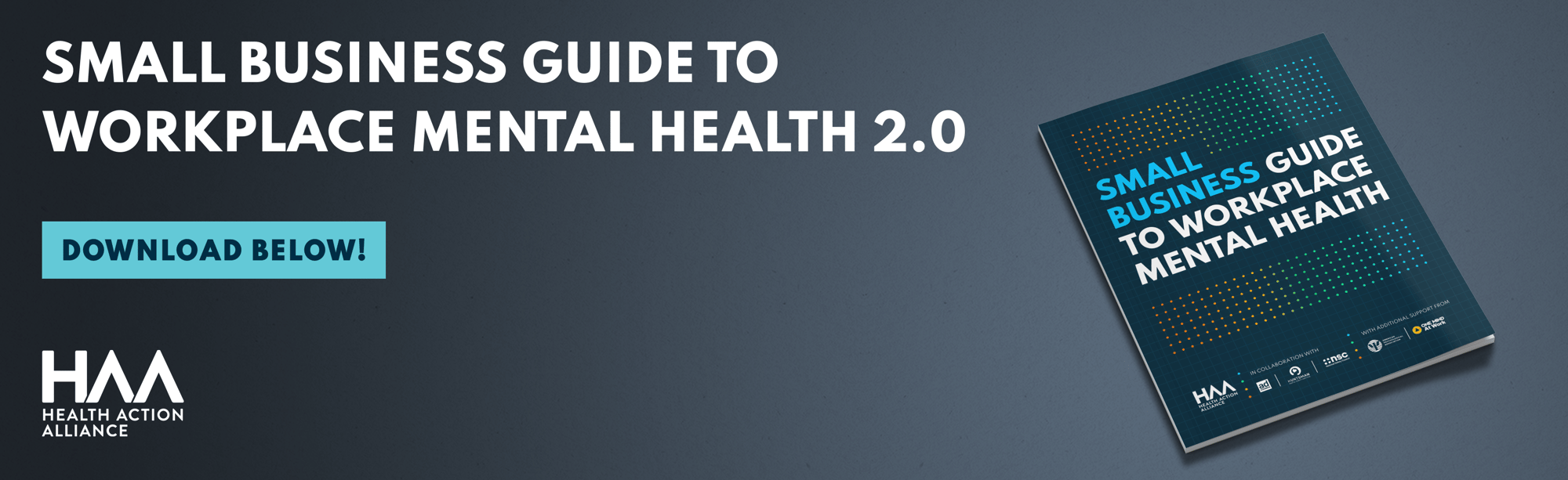 Small Business Guide to Workplace Mental Health 2.0 Banner Small Business Guide to Workplace Mental Health 2.0 Banner