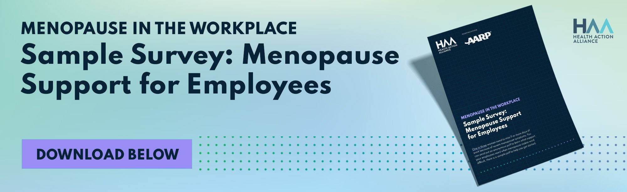 Sample Survey: Menopause Support for Employees Sample Survey: Menopause Support for Employees